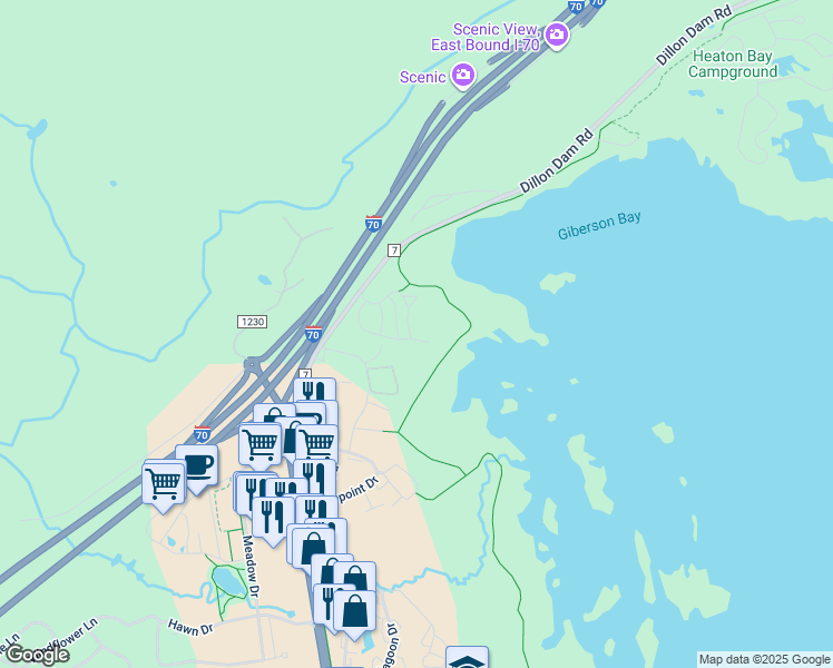 map of restaurants, bars, coffee shops, grocery stores, and more near 1510 Point Drive in Frisco