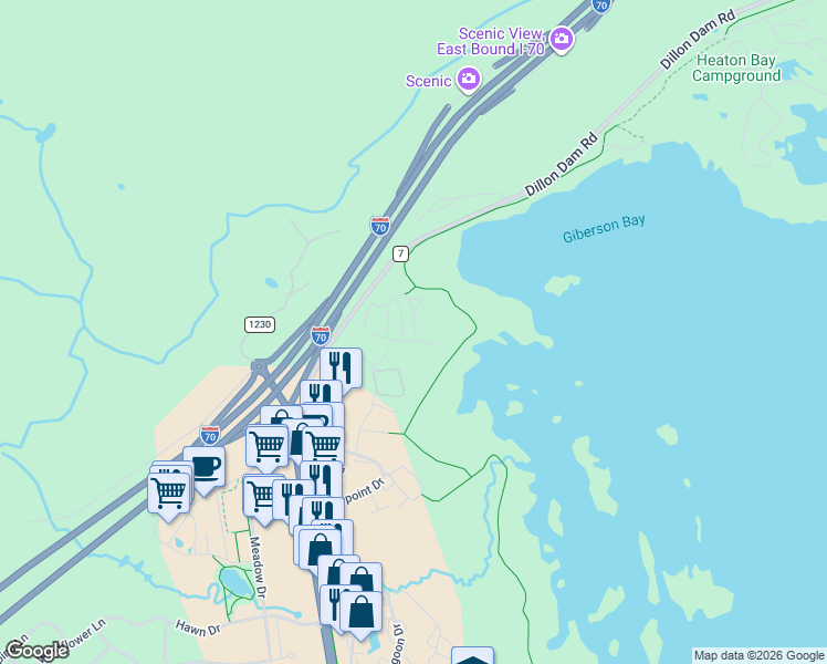 map of restaurants, bars, coffee shops, grocery stores, and more near 1524 Point Drive in Frisco