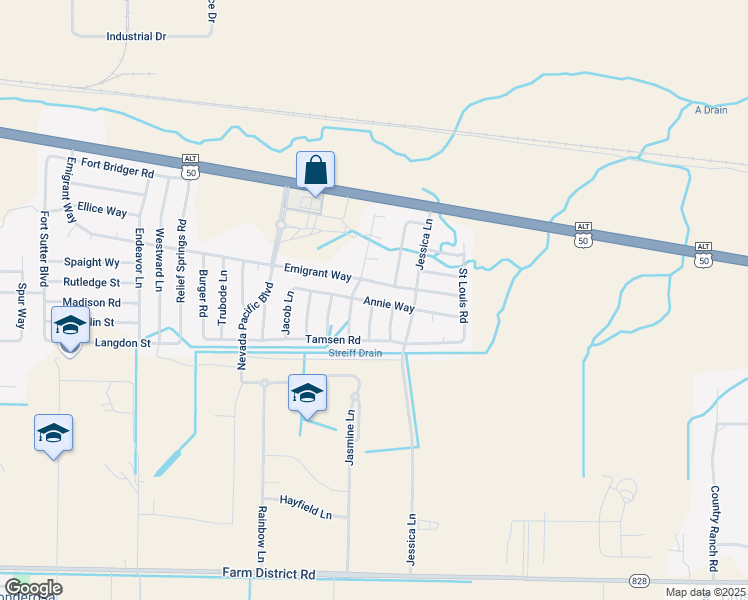 map of restaurants, bars, coffee shops, grocery stores, and more near 970 Short Cut Drive in Fernley