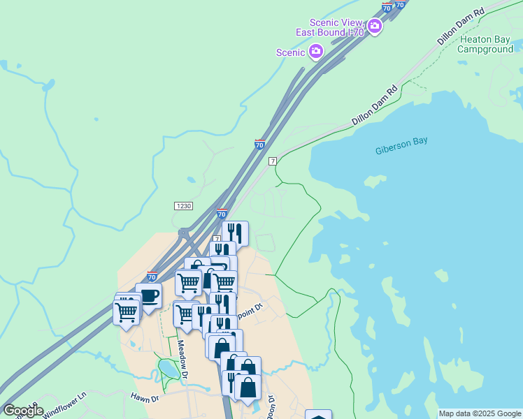 map of restaurants, bars, coffee shops, grocery stores, and more near 1507 Point Drive in Frisco