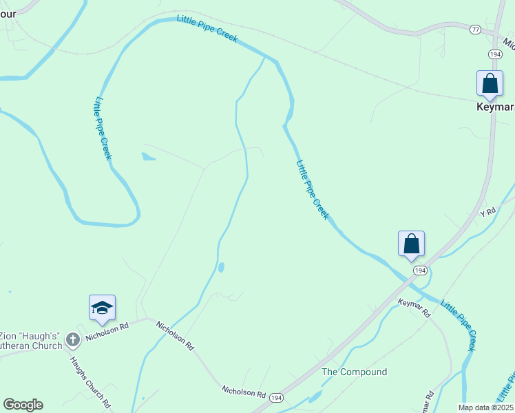 map of restaurants, bars, coffee shops, grocery stores, and more near in Detour