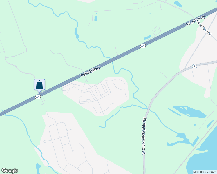 map of restaurants, bars, coffee shops, grocery stores, and more near Hopewell Drive in North East