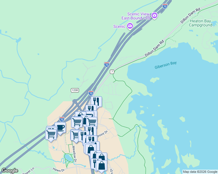 map of restaurants, bars, coffee shops, grocery stores, and more near 1517 Point Drive in Frisco