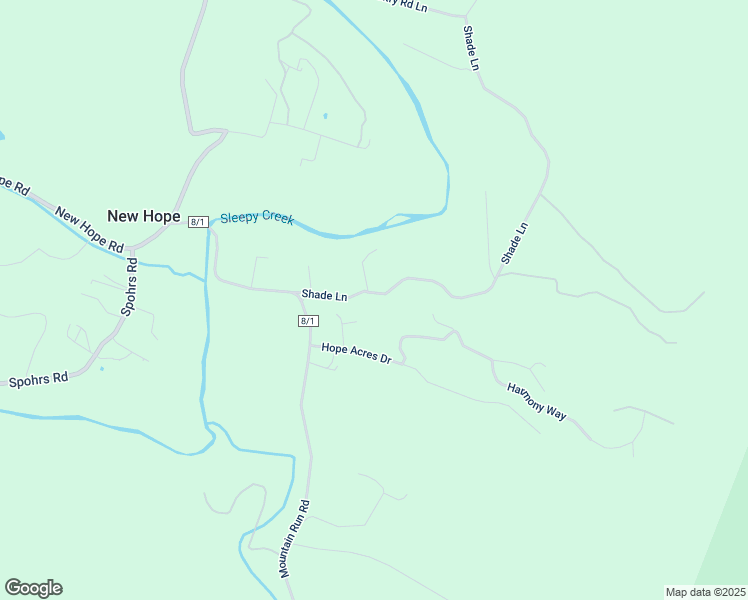 map of restaurants, bars, coffee shops, grocery stores, and more near 176 Shade Lane in Berkeley Springs