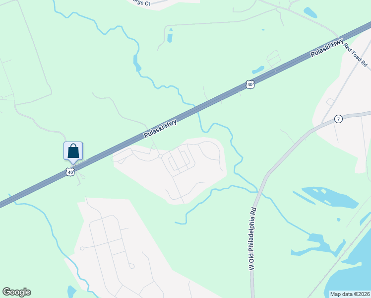 map of restaurants, bars, coffee shops, grocery stores, and more near 480 Claiborne Road in North East