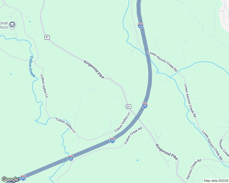 map of restaurants, bars, coffee shops, grocery stores, and more near 558 Kingwood Pike in Morgantown