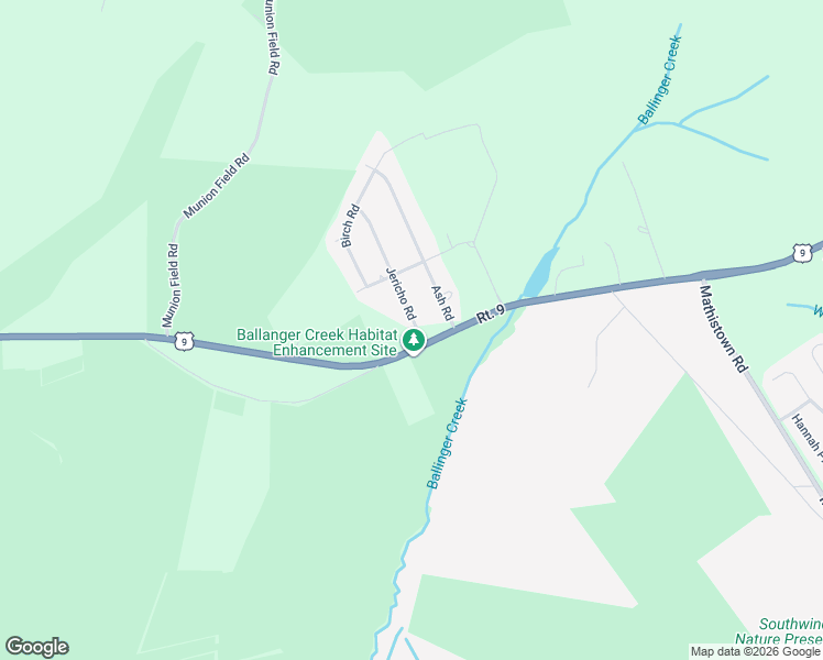 map of restaurants, bars, coffee shops, grocery stores, and more near 103 Jericho Road in Tuckerton