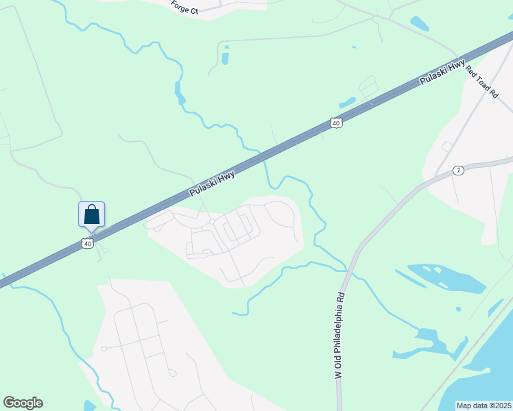 map of restaurants, bars, coffee shops, grocery stores, and more near 405 Claiborne Road in North East