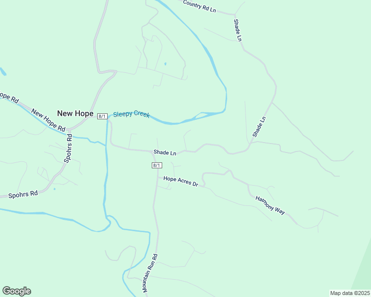 map of restaurants, bars, coffee shops, grocery stores, and more near 176 Shade Lane in Berkeley Springs