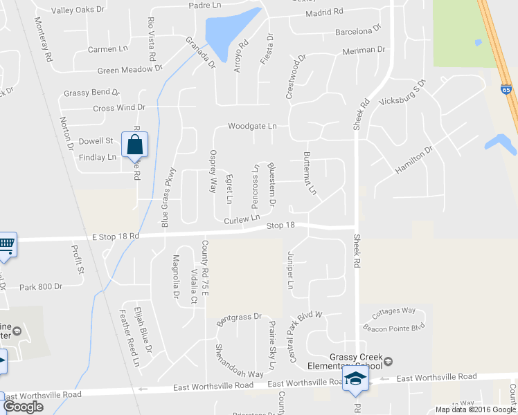 map of restaurants, bars, coffee shops, grocery stores, and more near 1519 Pencross Lane in Greenwood