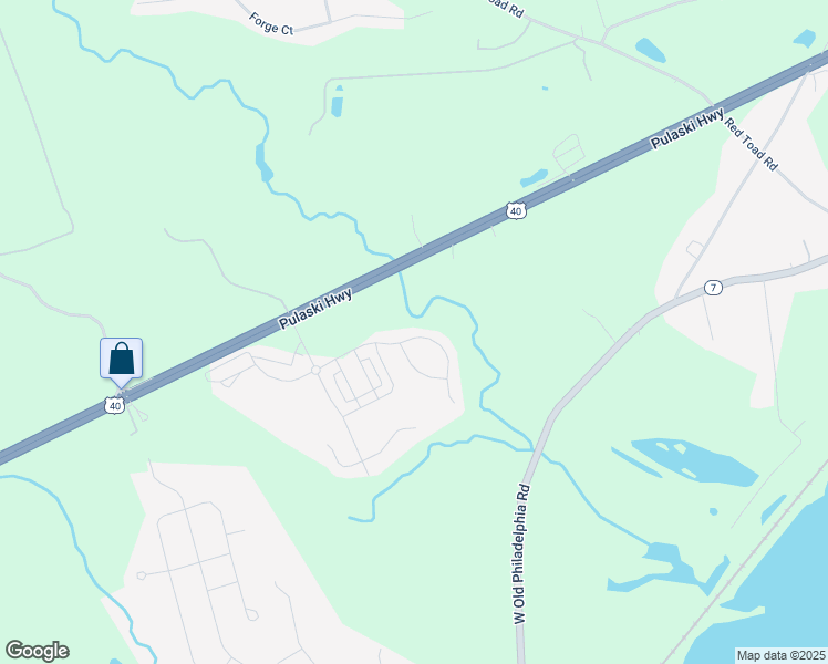 map of restaurants, bars, coffee shops, grocery stores, and more near 549 Claiborne Road in North East