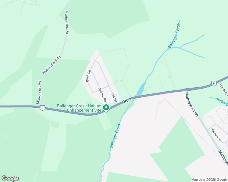 map of restaurants, bars, coffee shops, grocery stores, and more near 332 Ash Road in Tuckerton