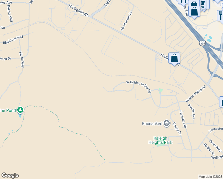 map of restaurants, bars, coffee shops, grocery stores, and more near 901 Sauvignon Court in Reno