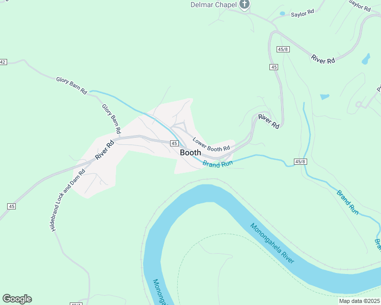 map of restaurants, bars, coffee shops, grocery stores, and more near in Booth