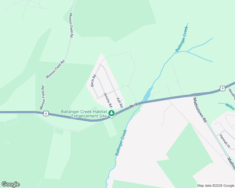 map of restaurants, bars, coffee shops, grocery stores, and more near 332 Ash Road in Tuckerton