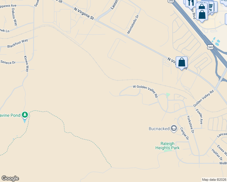 map of restaurants, bars, coffee shops, grocery stores, and more near 901 Sauvignon Court in Reno