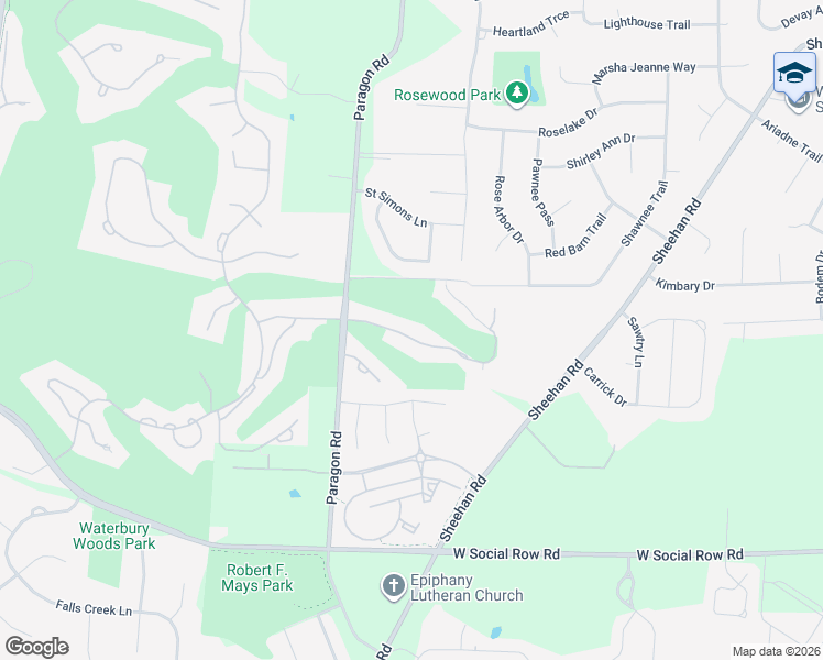 map of restaurants, bars, coffee shops, grocery stores, and more near 640 Legendary Way in Dayton