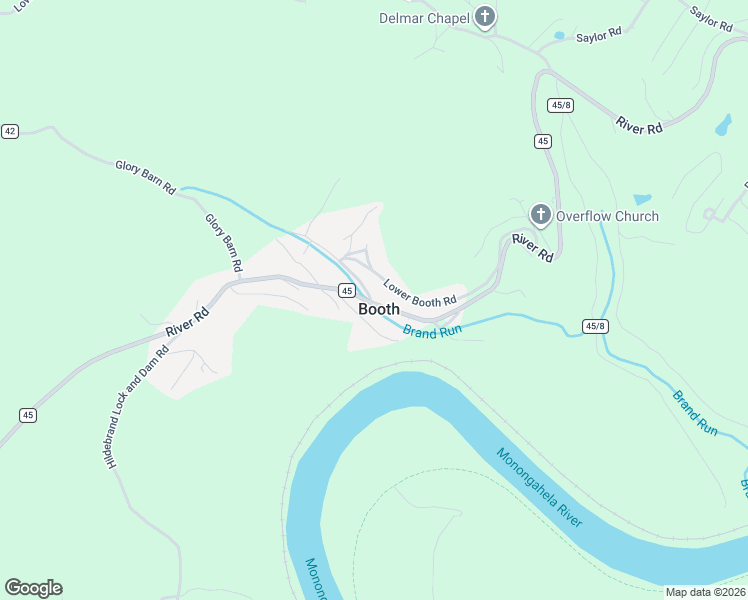 map of restaurants, bars, coffee shops, grocery stores, and more near in Booth