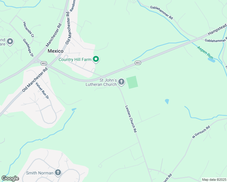 map of restaurants, bars, coffee shops, grocery stores, and more near 832 Leisters Church Road in Westminster
