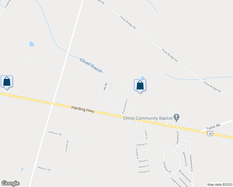 map of restaurants, bars, coffee shops, grocery stores, and more near 248 U.S. 40 in Elmer