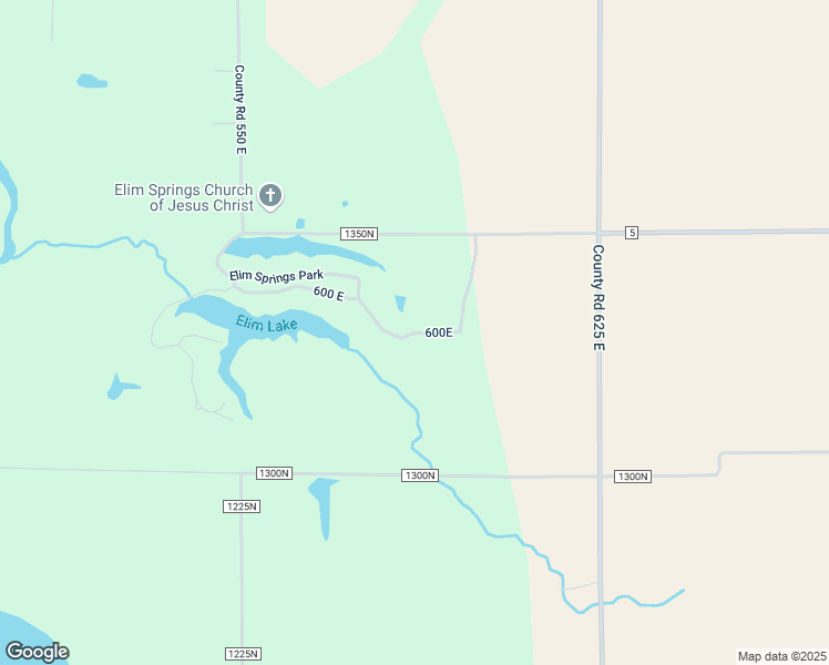 map of restaurants, bars, coffee shops, grocery stores, and more near 600E in Moultrie County