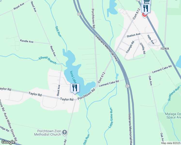 map of restaurants, bars, coffee shops, grocery stores, and more near 30 2nd Street in Franklin