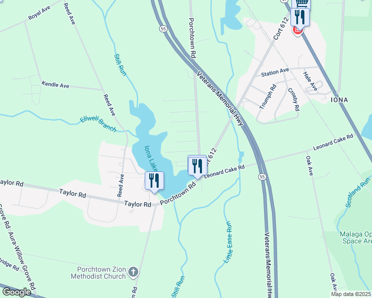 map of restaurants, bars, coffee shops, grocery stores, and more near 30 2nd Street in Franklin
