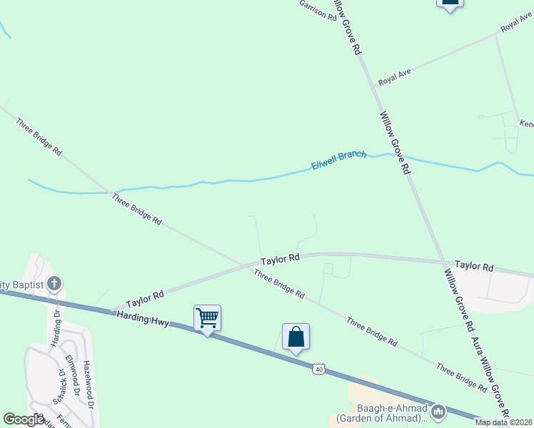 map of restaurants, bars, coffee shops, grocery stores, and more near 55 Taylor Rd in Newfield