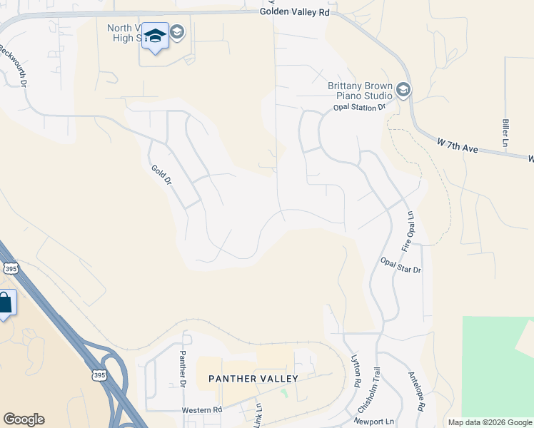 map of restaurants, bars, coffee shops, grocery stores, and more near 550 Beckwourth Drive in Reno