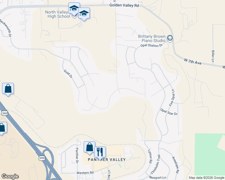 map of restaurants, bars, coffee shops, grocery stores, and more near 550 Beckwourth Drive in Reno