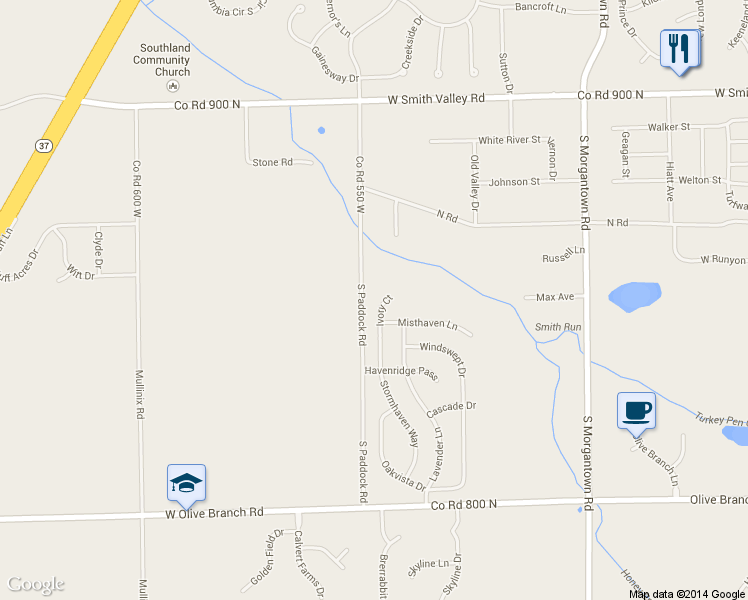 map of restaurants, bars, coffee shops, grocery stores, and more near 1252 Ivory Court in Greenwood