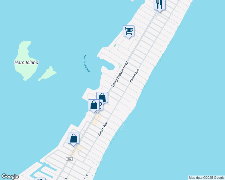 map of restaurants, bars, coffee shops, grocery stores, and more near 10415 Long Beach Boulevard in Long Beach