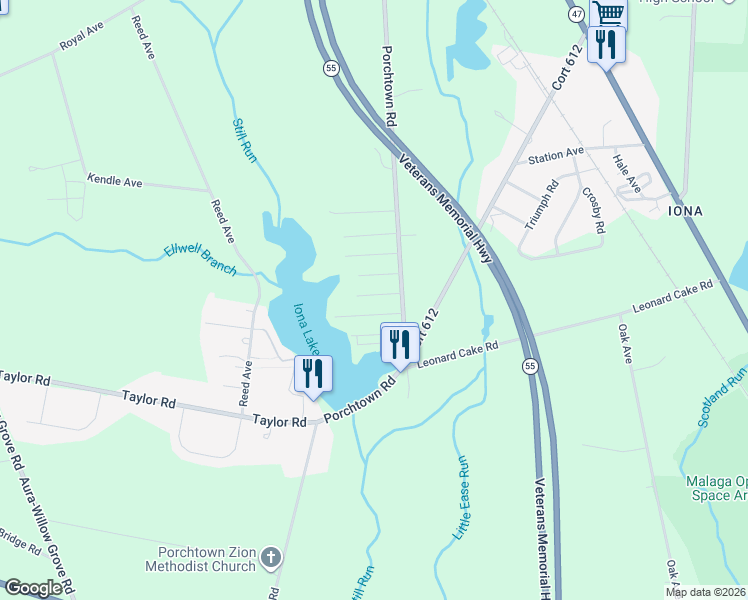 map of restaurants, bars, coffee shops, grocery stores, and more near 35 3rd Street in Franklin