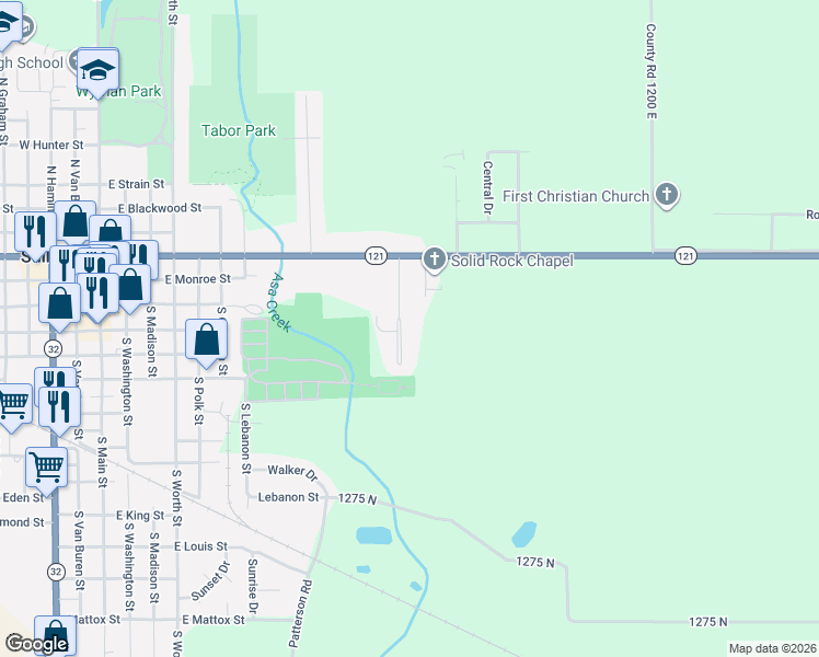 map of restaurants, bars, coffee shops, grocery stores, and more near 57-99 Pifers Lane in Sullivan