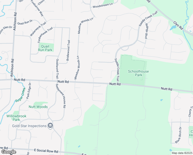 map of restaurants, bars, coffee shops, grocery stores, and more near 1231 Champion Way in Dayton