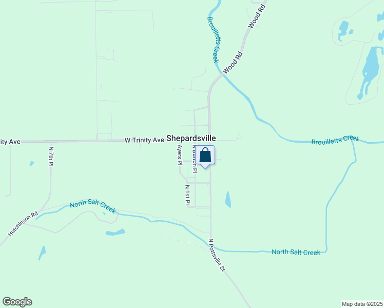 map of restaurants, bars, coffee shops, grocery stores, and more near in Shepardsville