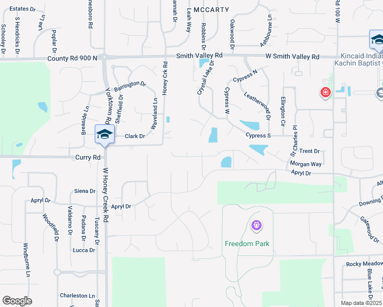 map of restaurants, bars, coffee shops, grocery stores, and more near 1053 Andrew Court in Greenwood
