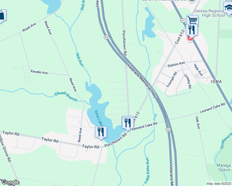 map of restaurants, bars, coffee shops, grocery stores, and more near 32 5th Street in Franklin