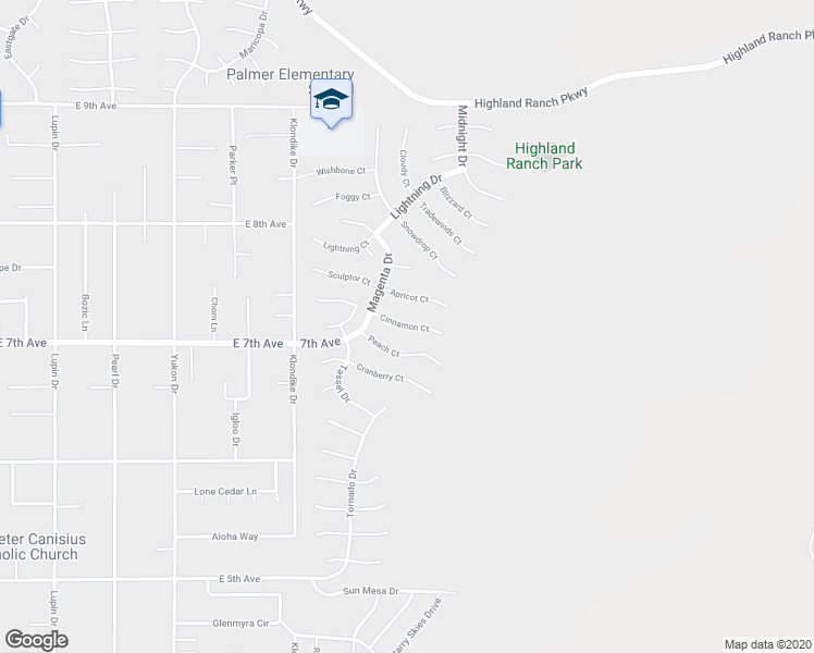 map of restaurants, bars, coffee shops, grocery stores, and more near Cinnamon Court in Sun Valley