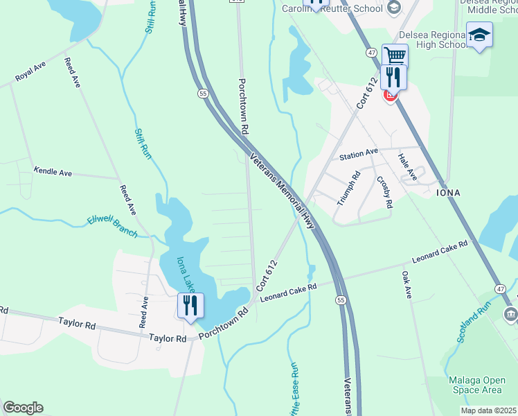 map of restaurants, bars, coffee shops, grocery stores, and more near 752 Porchtown Road in Franklin