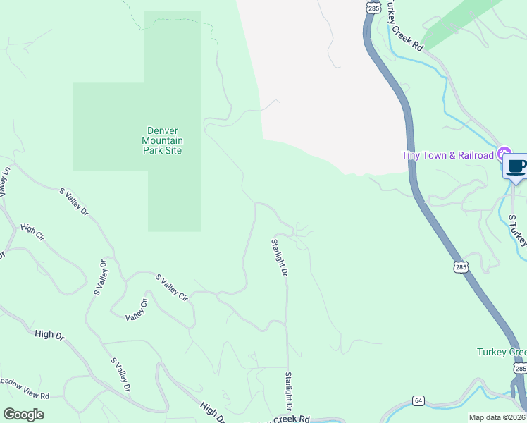 map of restaurants, bars, coffee shops, grocery stores, and more near 6343 Starlight Drive in Morrison