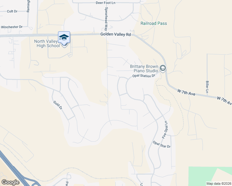 map of restaurants, bars, coffee shops, grocery stores, and more near 8310 Opal Ranch Way in Reno