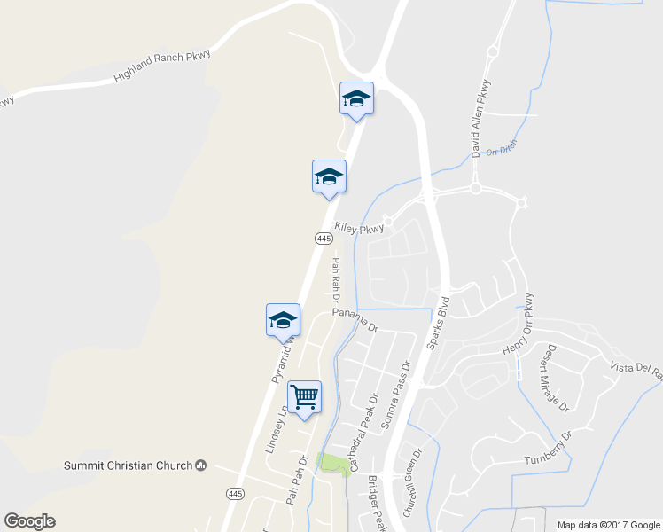 map of restaurants, bars, coffee shops, grocery stores, and more near 20 Jordyn Ct in Sparks
