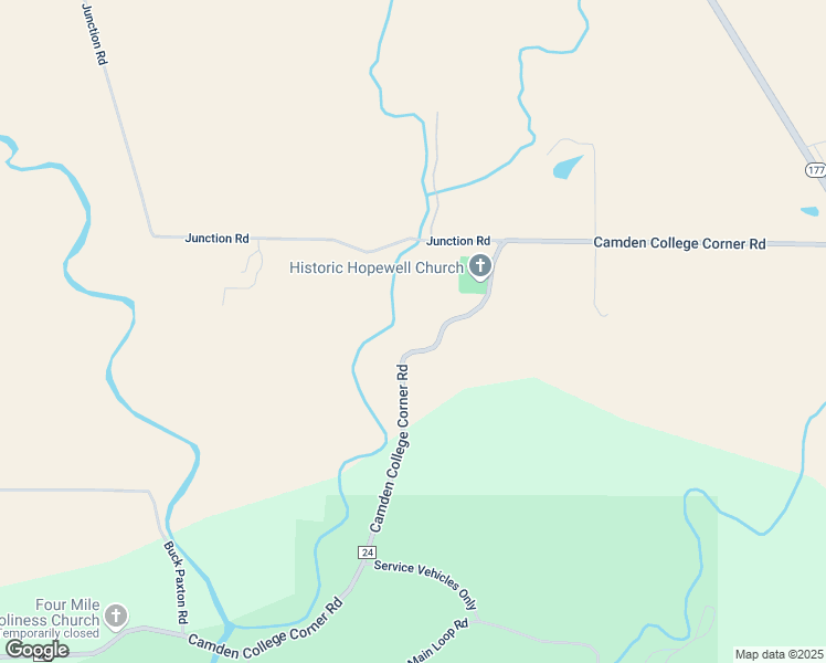 map of restaurants, bars, coffee shops, grocery stores, and more near 6721 Camden College Corner Road in College Corner