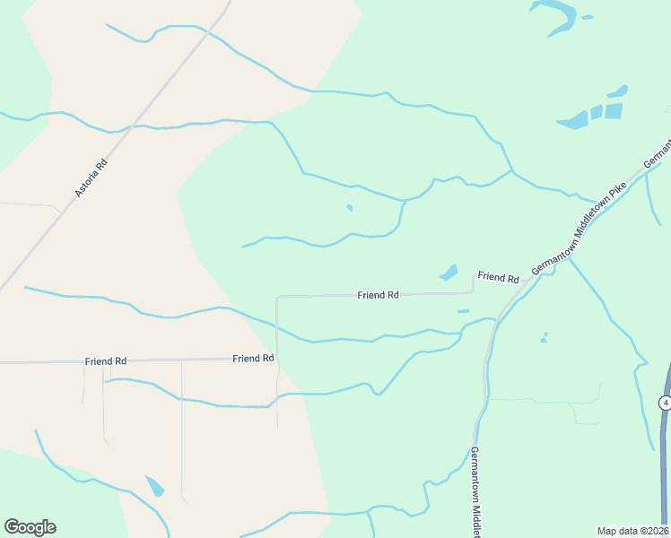 map of restaurants, bars, coffee shops, grocery stores, and more near 11379 Friend Road in Germantown