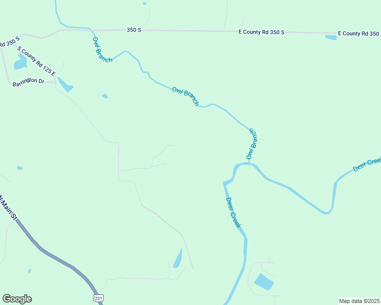 map of restaurants, bars, coffee shops, grocery stores, and more near 4167B South County Road 125 East in Greencastle