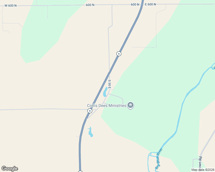 map of restaurants, bars, coffee shops, grocery stores, and more near 5279 North 50 East in Shelbyville