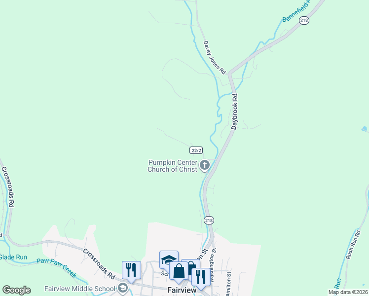 map of restaurants, bars, coffee shops, grocery stores, and more near 29-31 Punkin Center Rd in Fairview