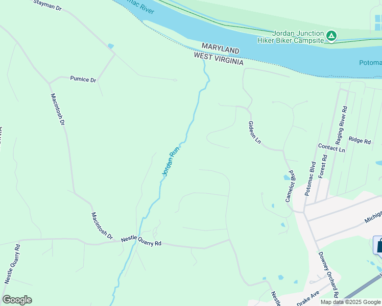 map of restaurants, bars, coffee shops, grocery stores, and more near 418 Appaloosa Drive in Falling Waters