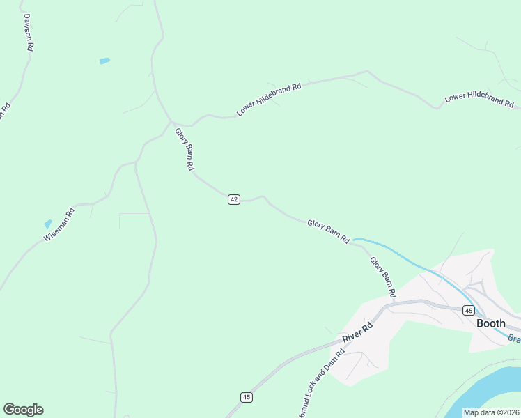 map of restaurants, bars, coffee shops, grocery stores, and more near 272-416 Glory Barn Rd in Morgantown